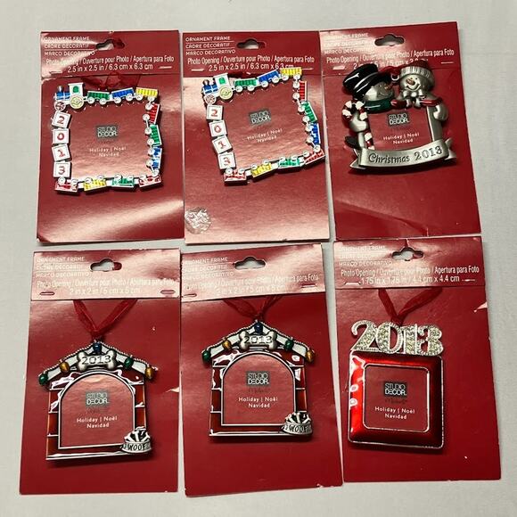 Christmas Ornament Framed Studio Decor 2013 (Set of 6) - Picture 1 of 8